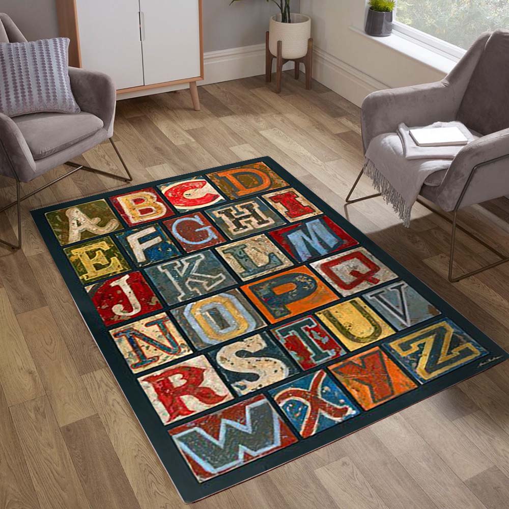 Anphabet Art 2 Carpet Area Rug