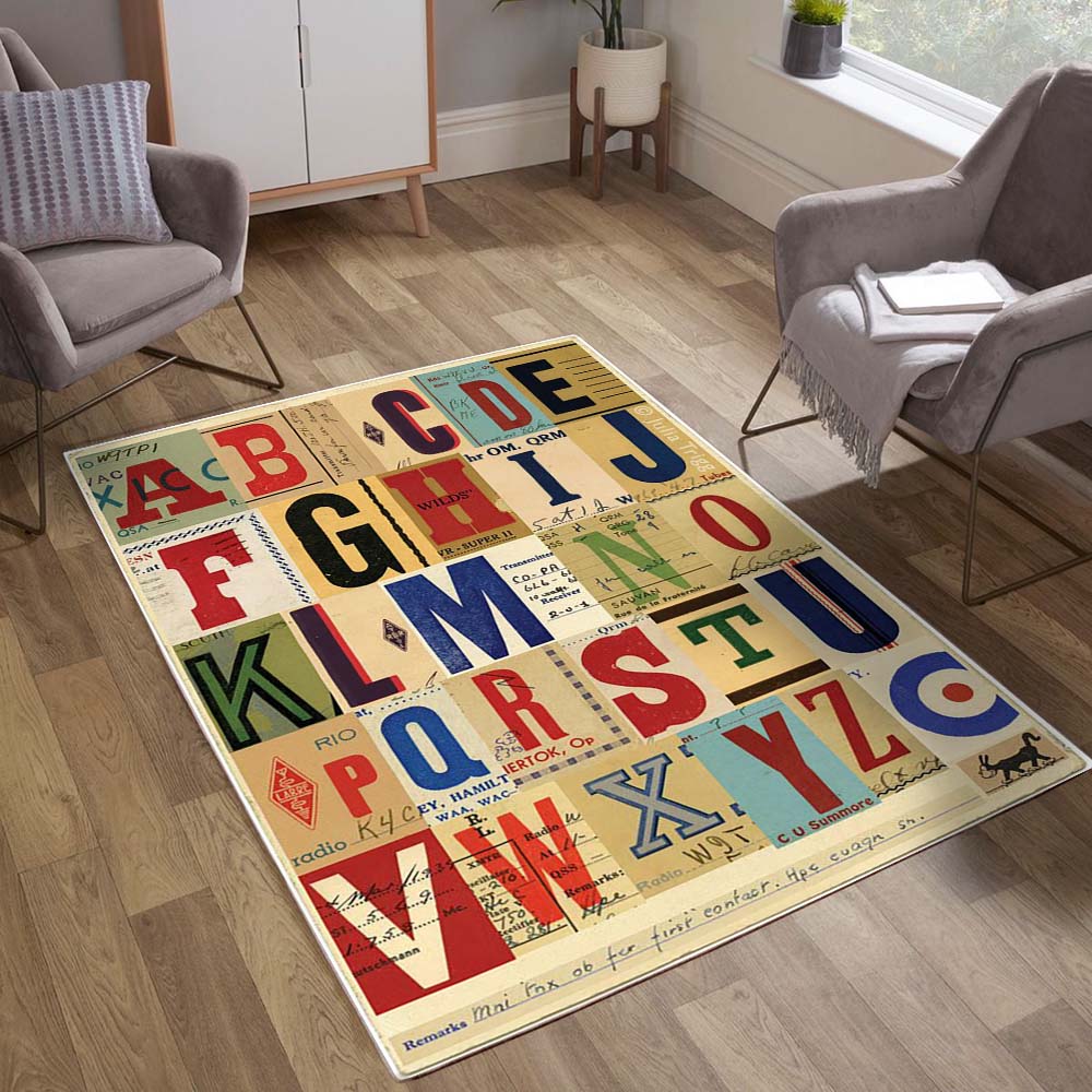 Anphabet Art 3 Carpet Area Rug