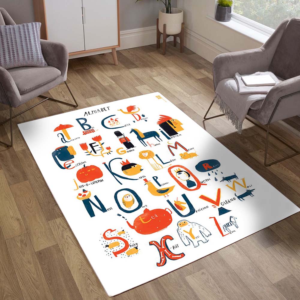 Anphabet Art 4 Carpet Area Rug