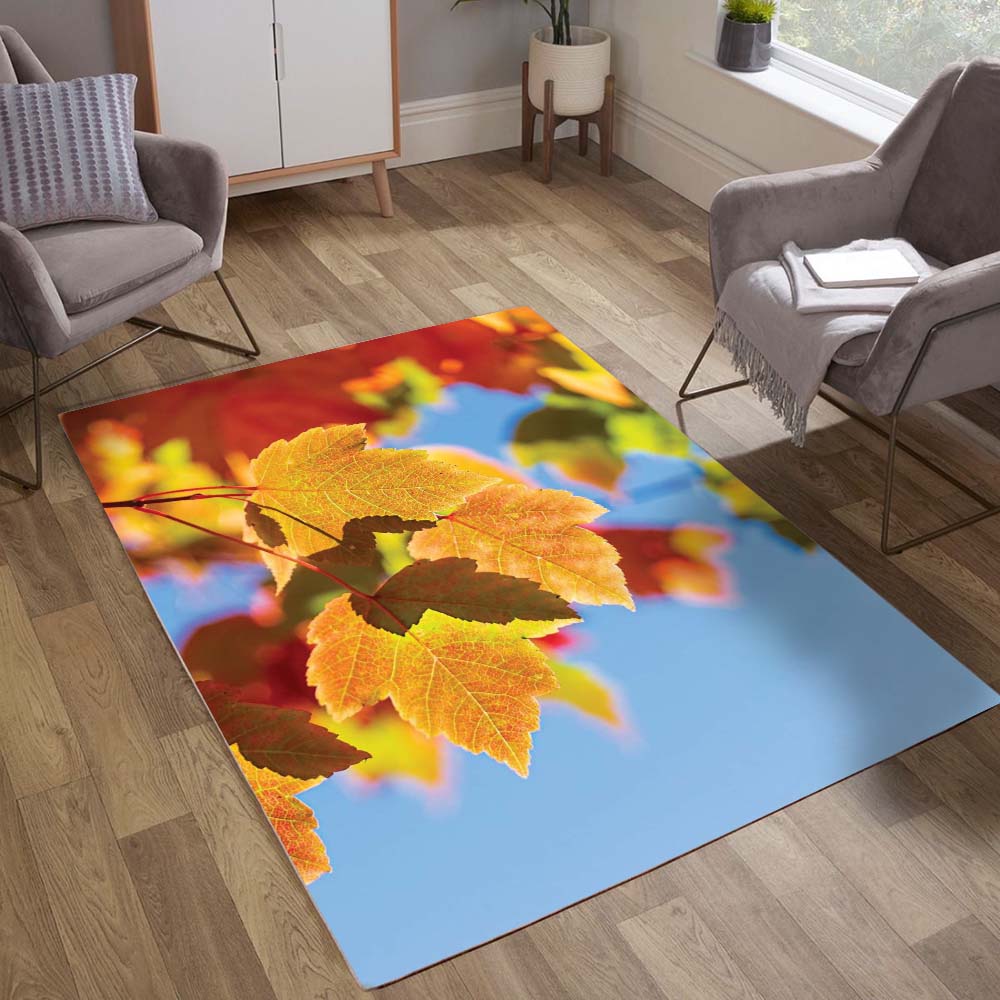 Autumn yellow leaves Carpet Area Rug